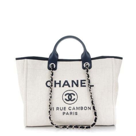 white chanel tote bag|chanel canvas tote 2021.